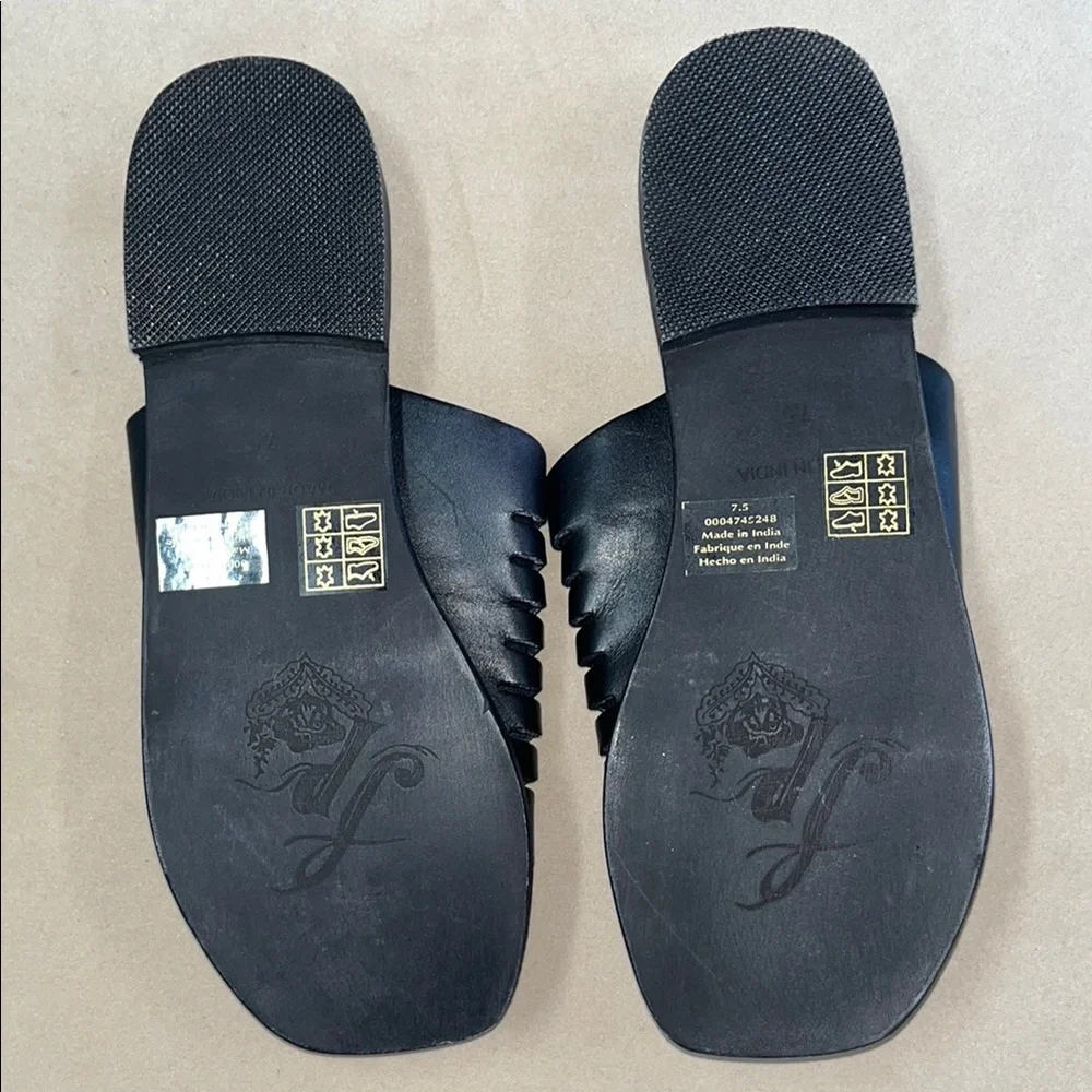 NIB Free People Black Slice Of Sun Sandals Women’s Size 7.5 - Picture 6 of 10